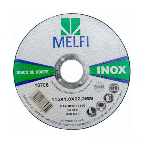 DISCO CORTE INOX  4.1/2  MELFI