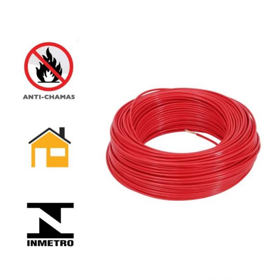 CABO FLEX.ENGECABOS 10,0MM  VERMELHO