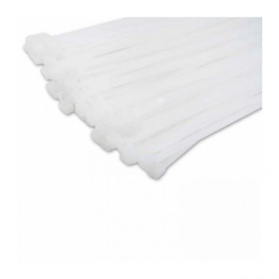 ABRACADEIRA NYLON 3,6X200MM BCO (100UN)