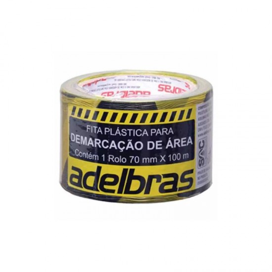 FITA DEMARC. AREA ZEBRADA 70X100 ADELBRA