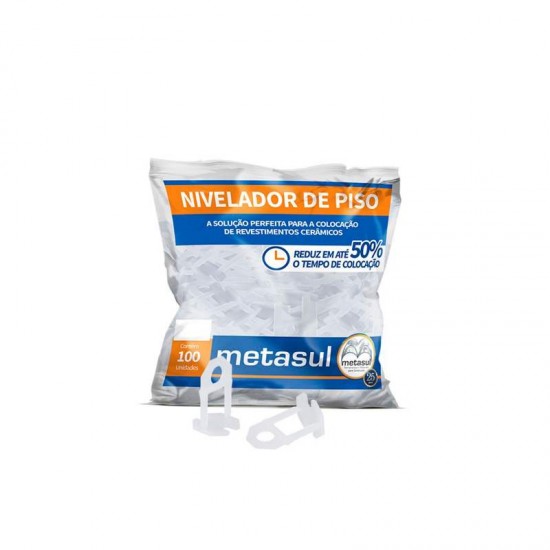 NIVELADOR PISO 3,0MM PEQ 100PC METASUL